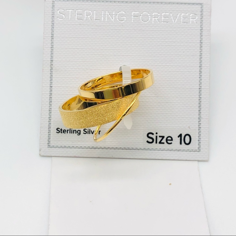 Set of Three Gold Rings Size 10 NWT